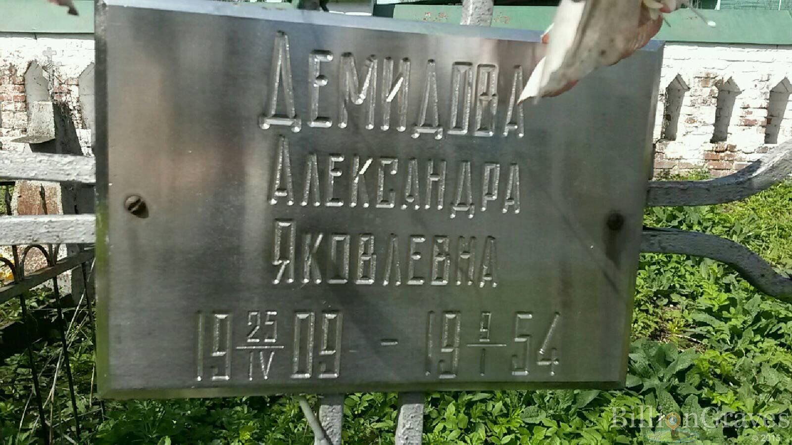 демидова александра яковлевна