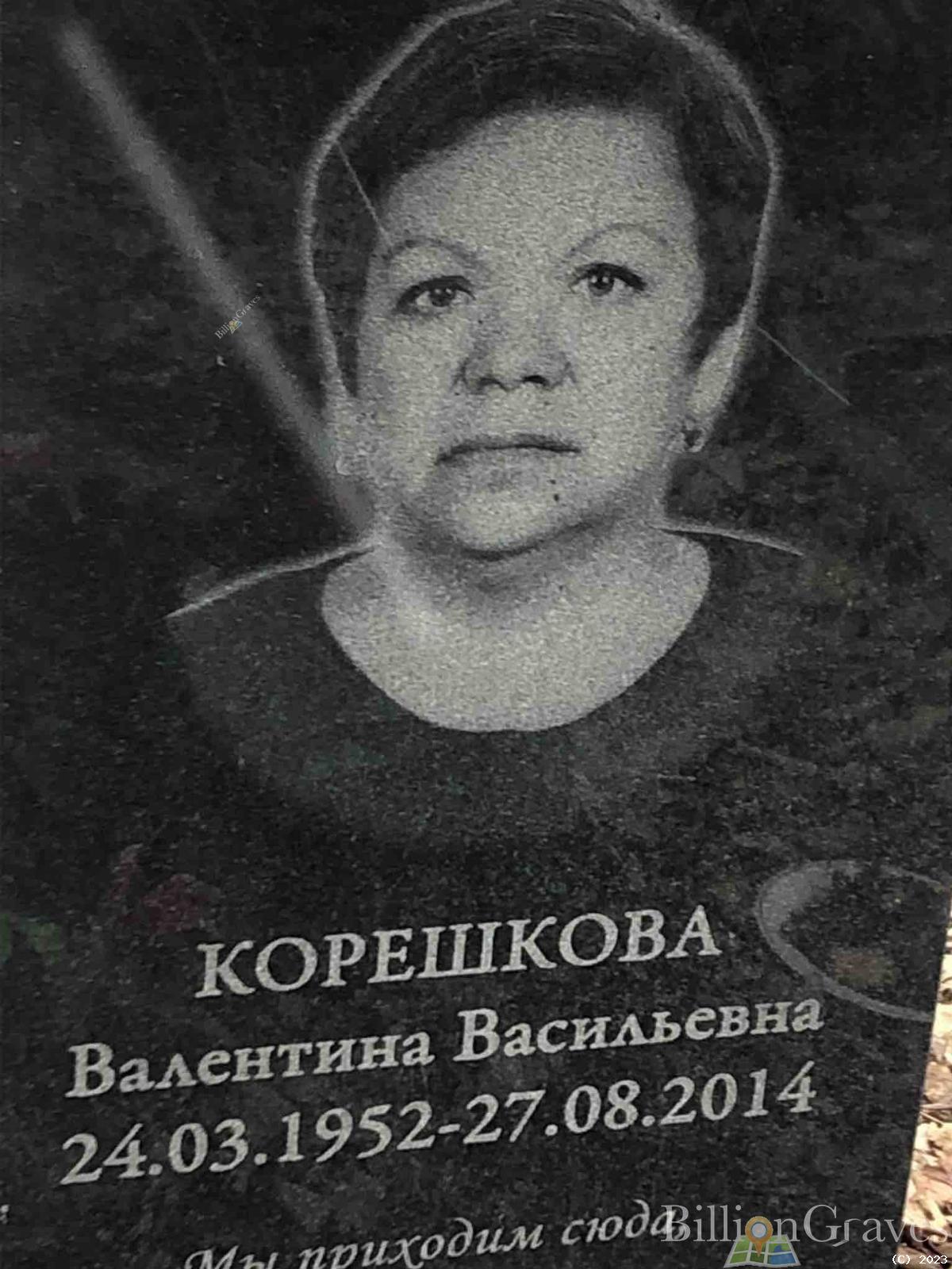 Корешкова Валентина Васильевна