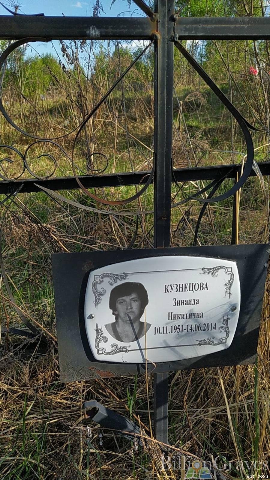 Кузнецова Зинаида Никитична