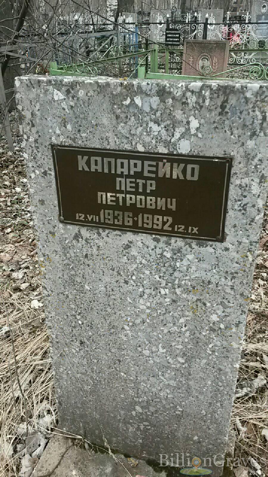 Капарейко петр Петрович
