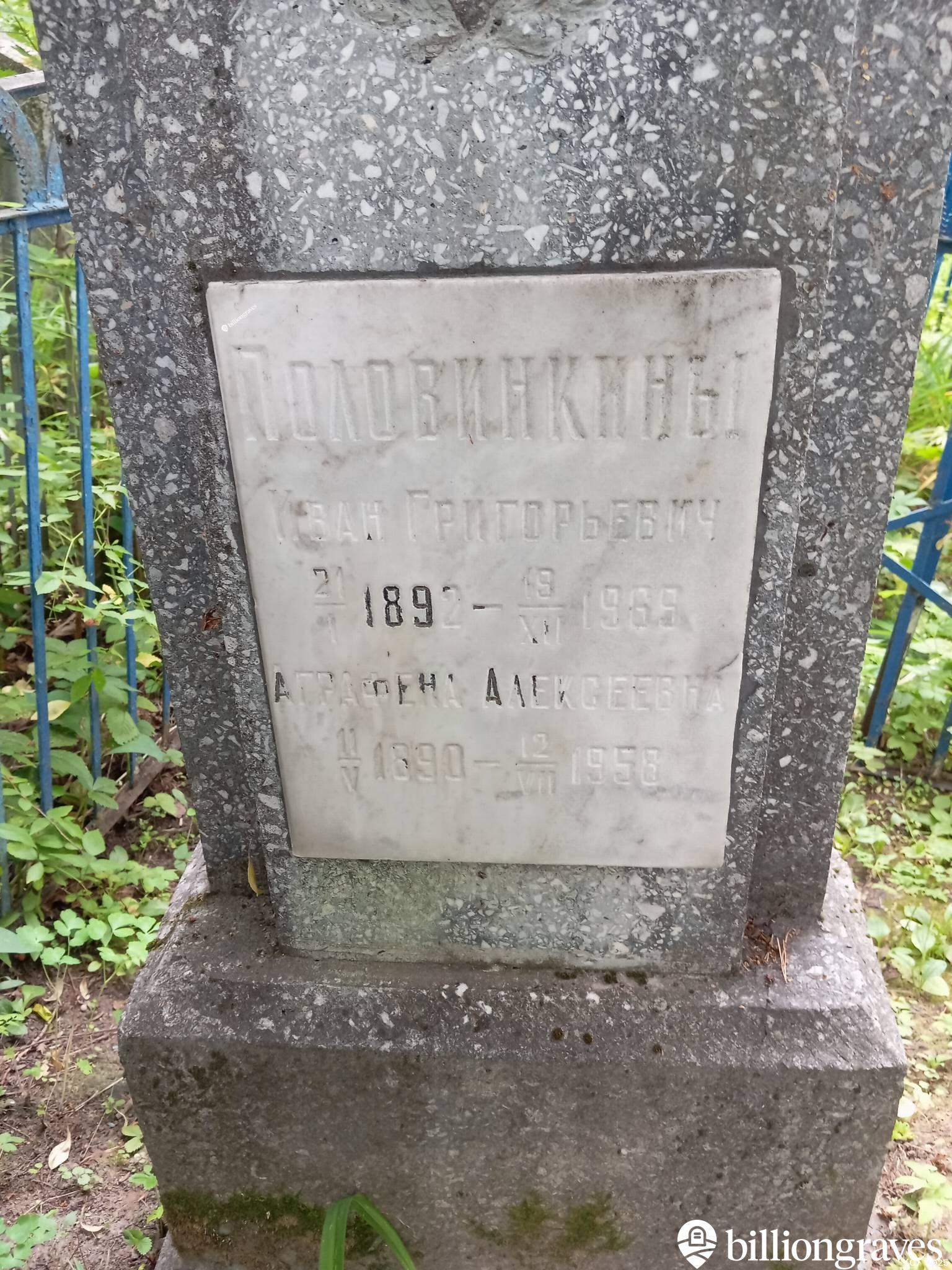 Половинкина Аграфена Алексеевна