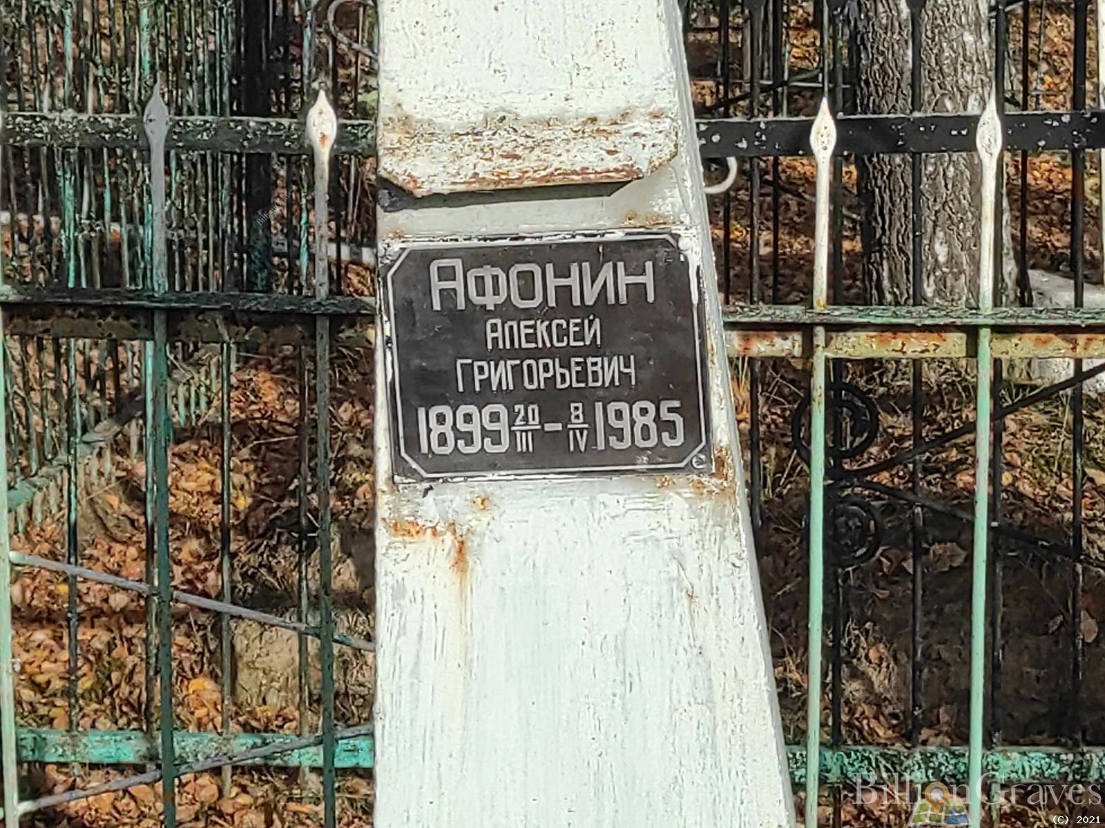 Афонин Алексей Григорьевич