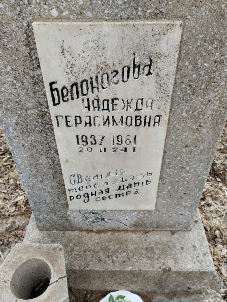 Белоногова Надежда Герасимовна