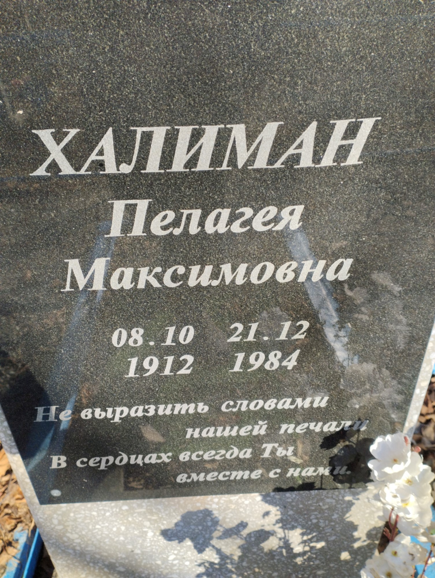 Халиман Пелагея Максимовна