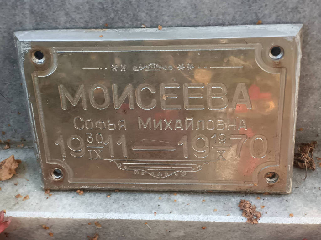 Моисеева Софья Михайловна