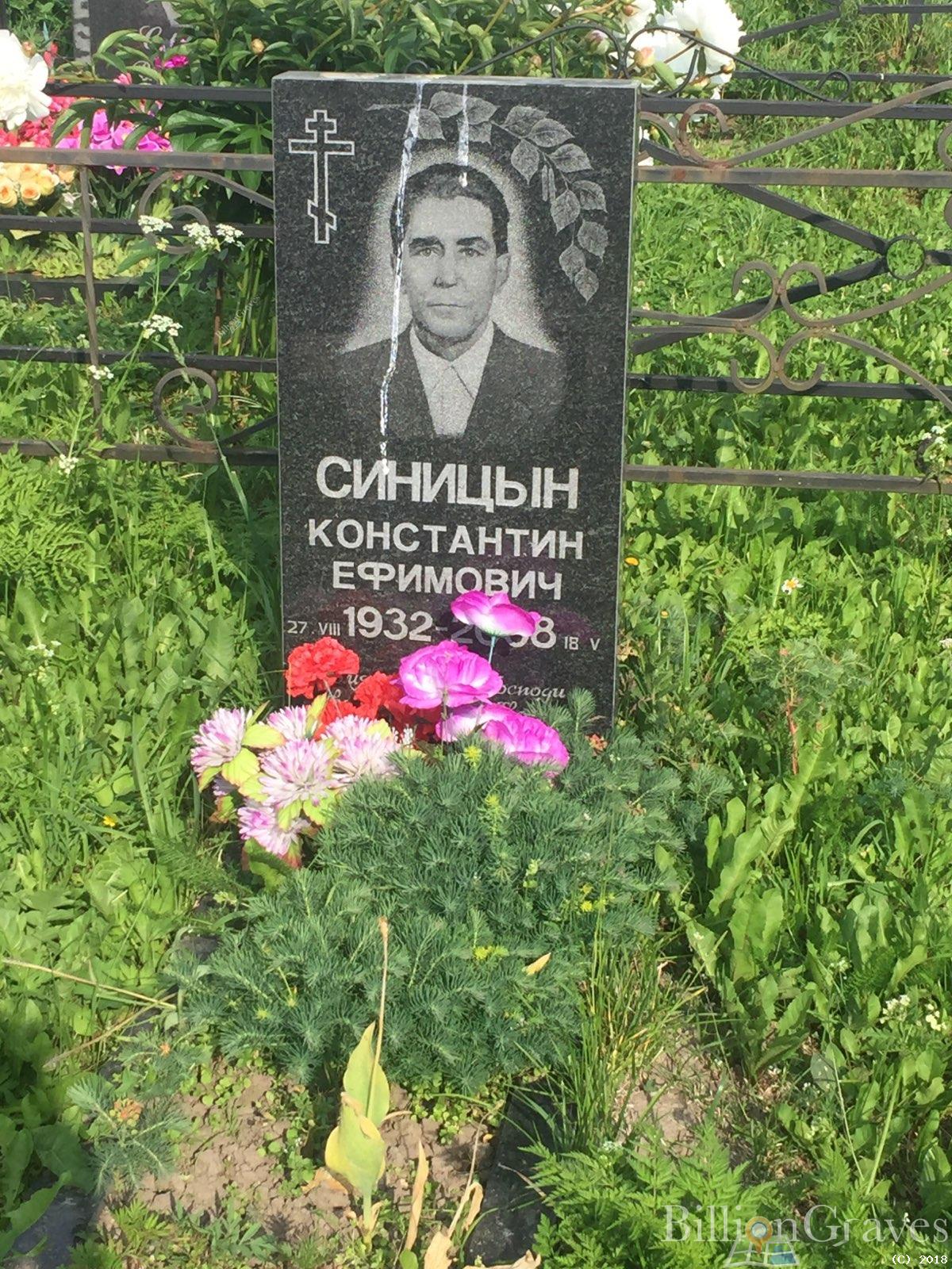 синицын константин ефимович