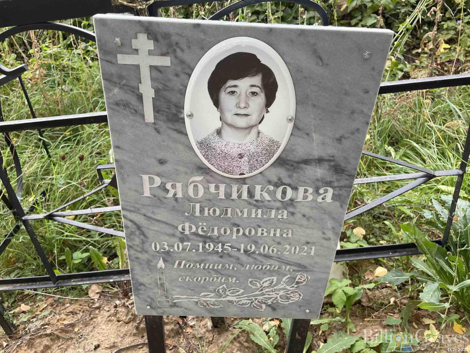 Рябчикова Людмила Фёдоровна