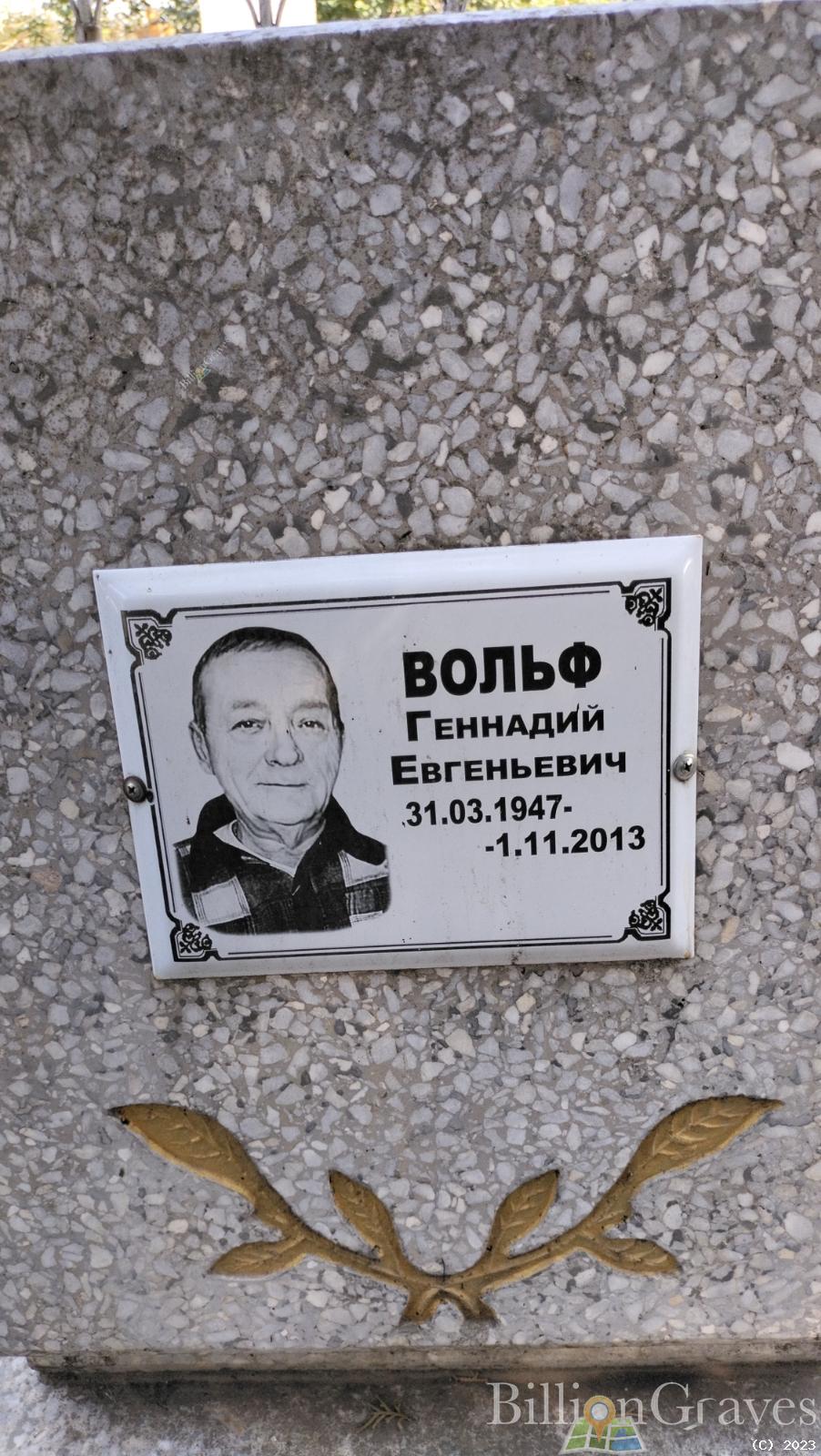 Вольф Геннадий Евгеньевич