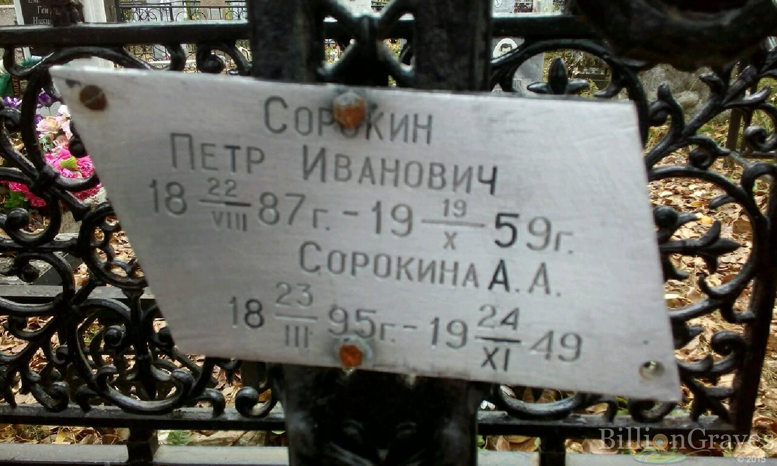 Сорокин Петр Иванович