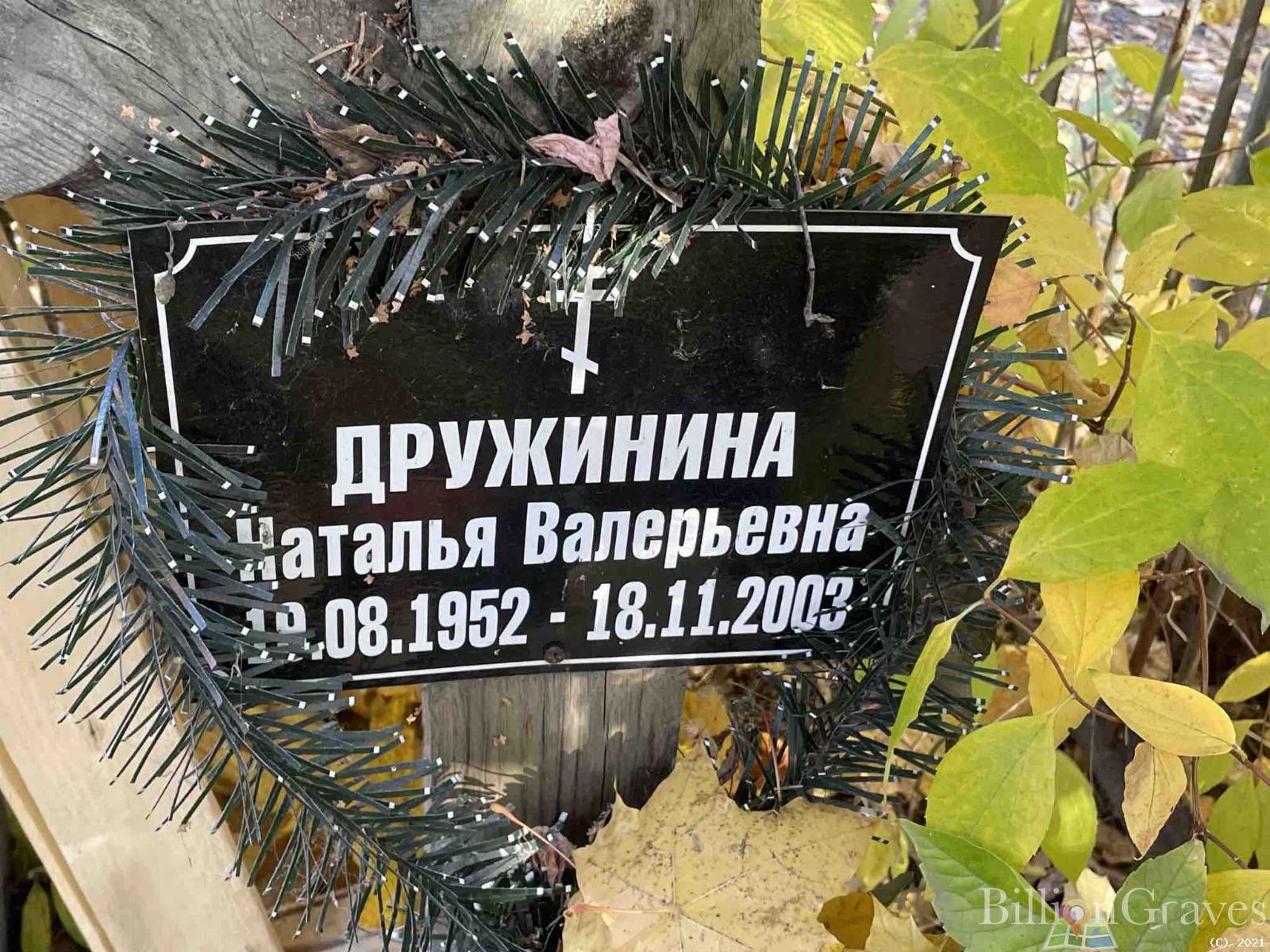 Дружинина Наталья Валерьевна
