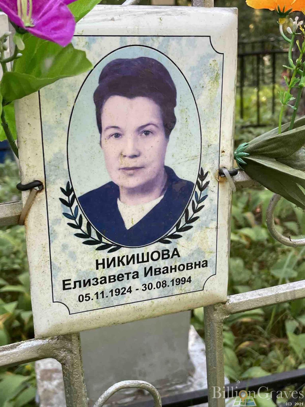 Никишова Елизавета Ивановна