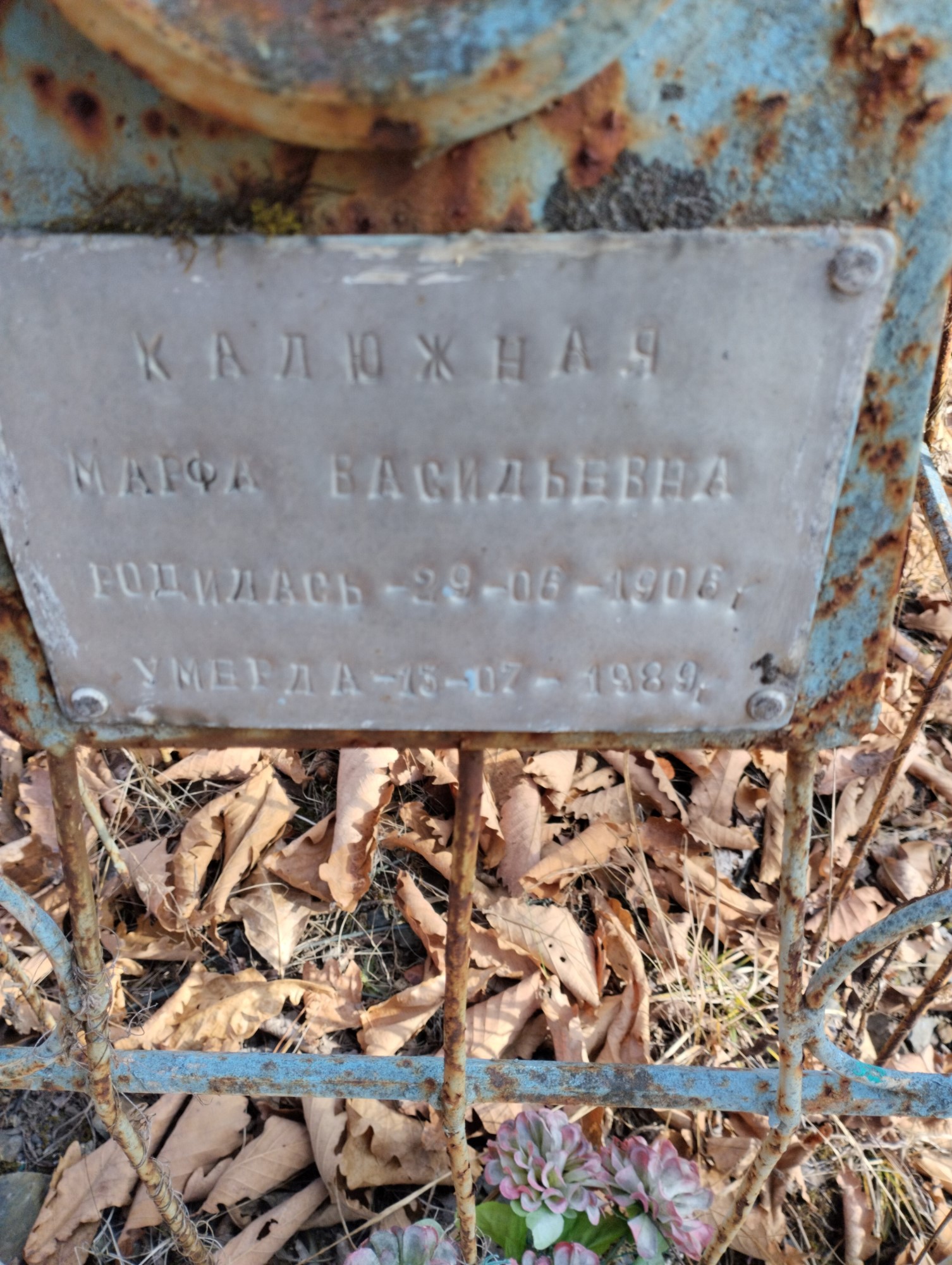 Калюжная Марфа Васильевна