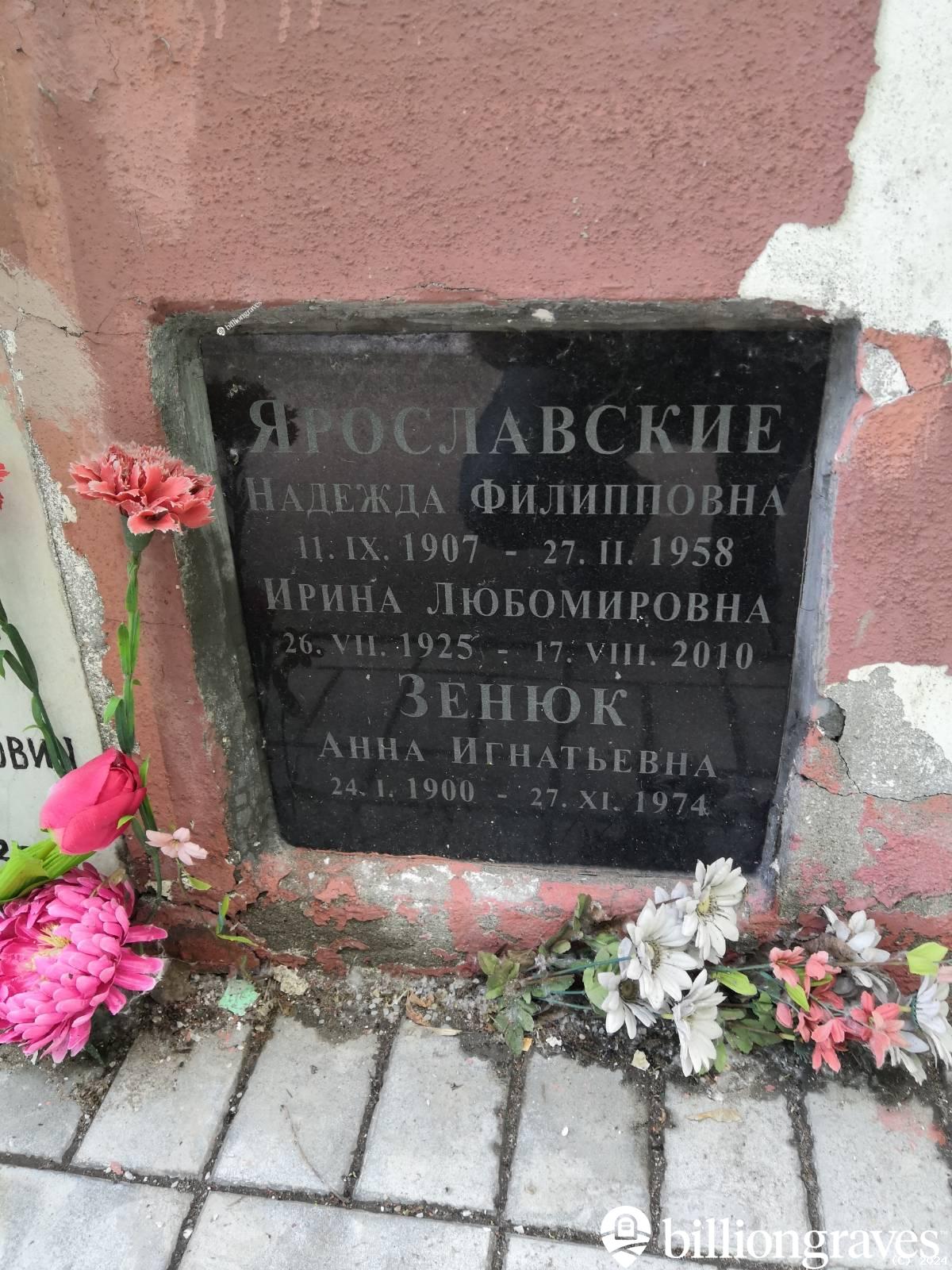 Зенюк Анна Игнатьевна