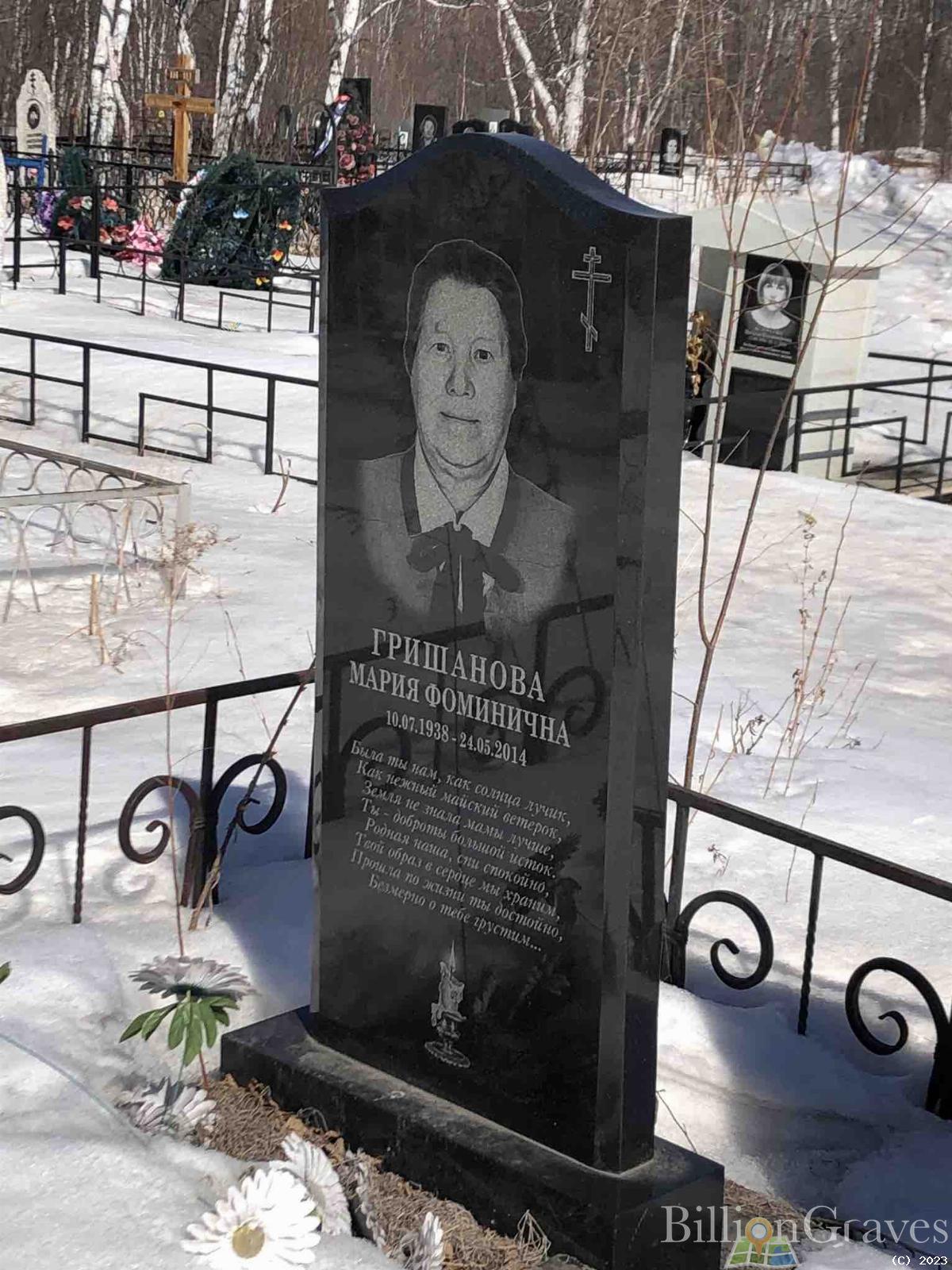 Гришанова Мария Фоминична