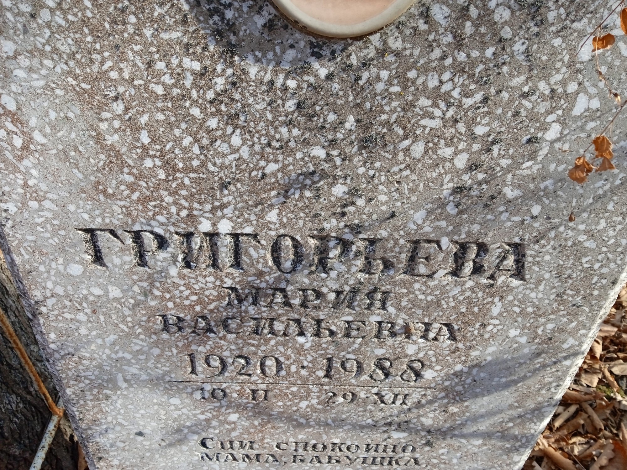 Григорьева Мария Васильевна