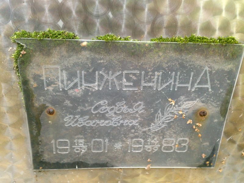 Софья Пинженина Ивановна