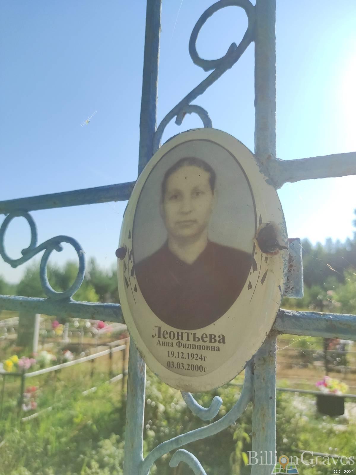 Леонтьева Анна Филиповна