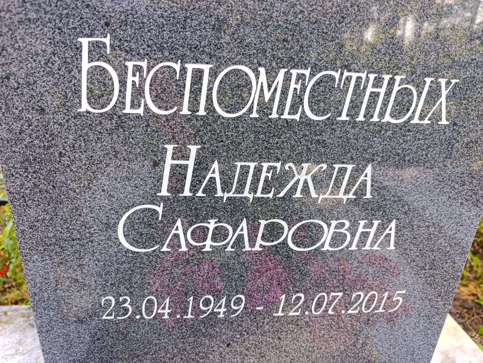 Беспоместных Надежда Сафаровна