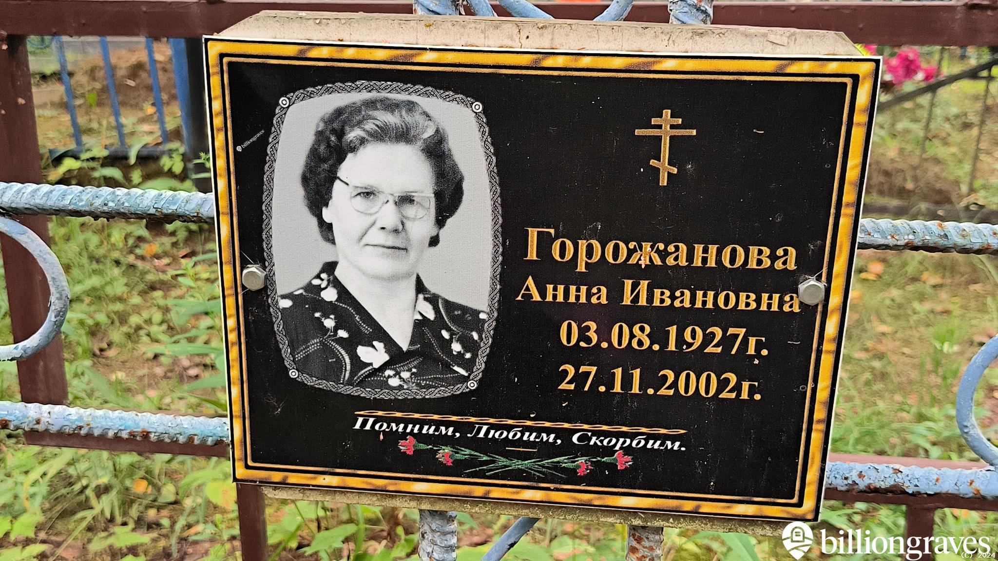 Горожанова Анна Ивановна