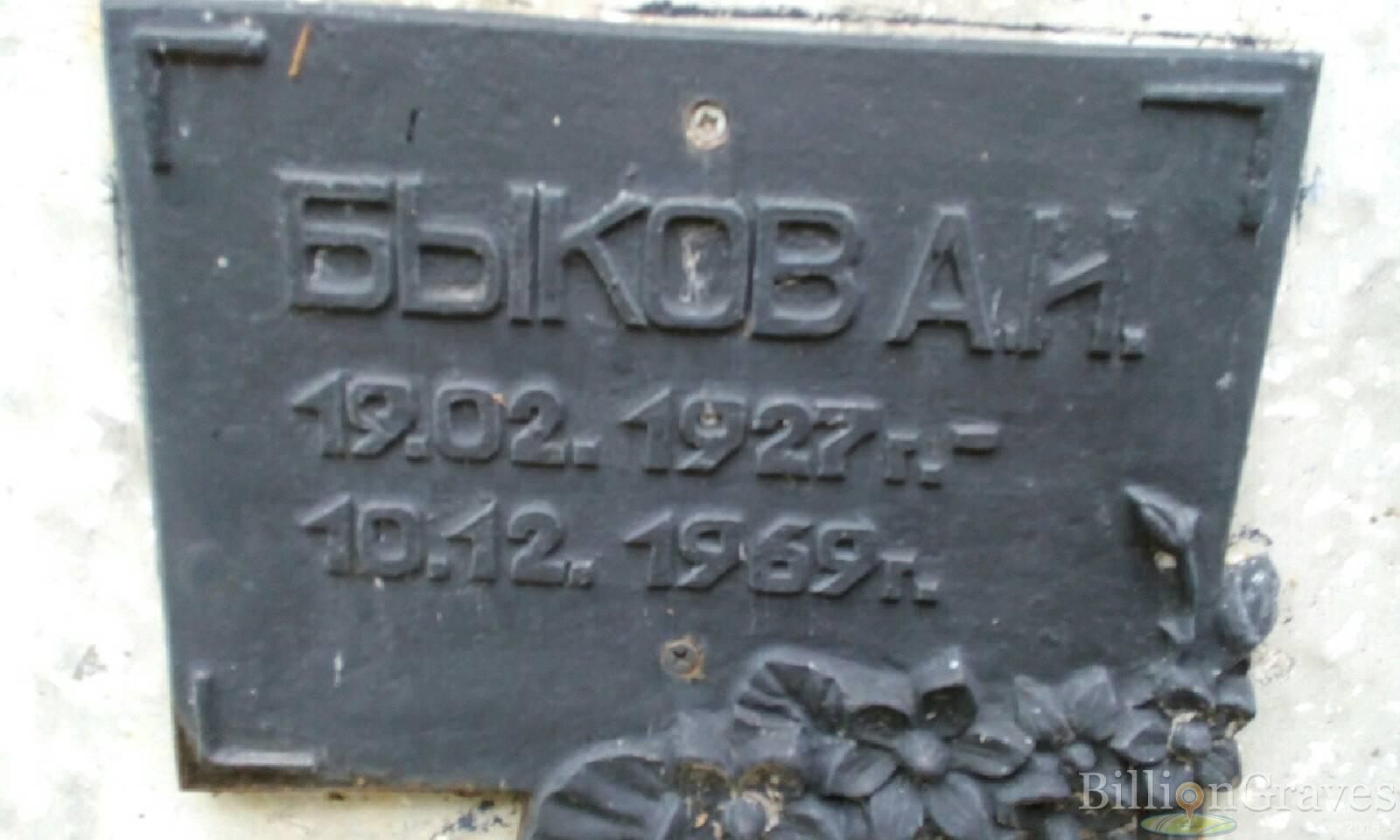 Быков А. И.