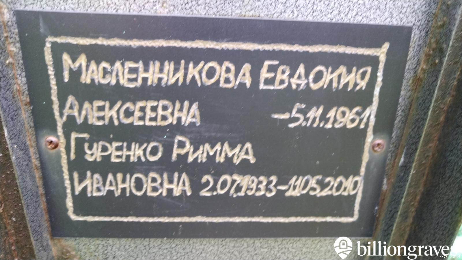 Гуренко Римма Ивановна