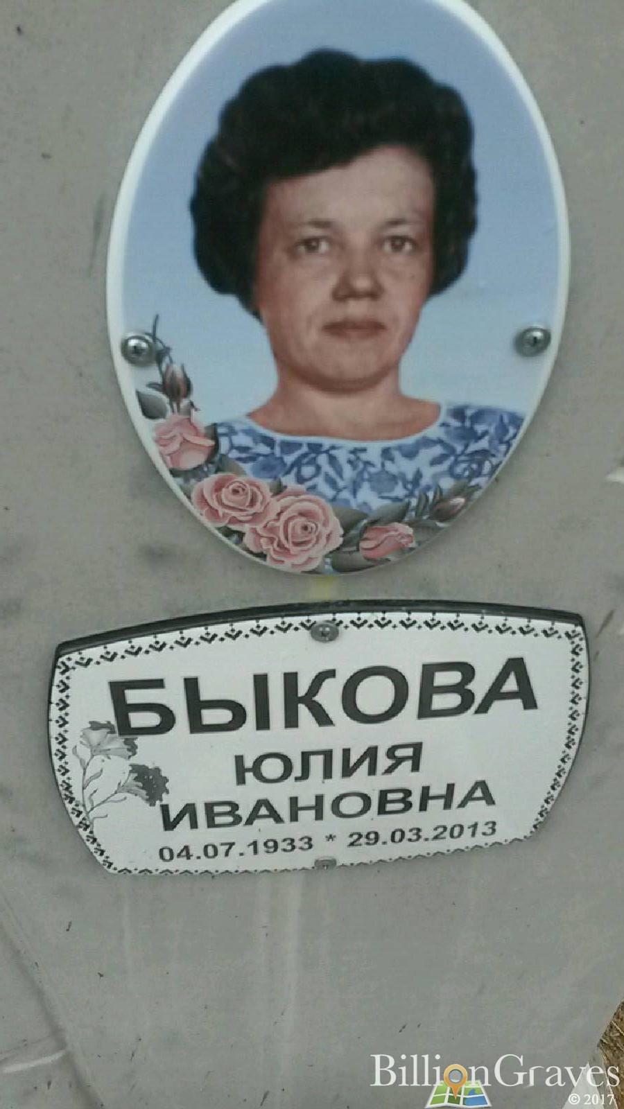 Быкова Юлия Ивановна