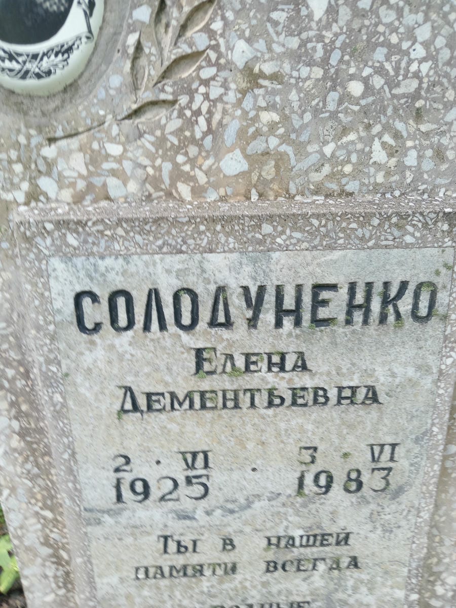 Солодуненко Елена Дементьевна