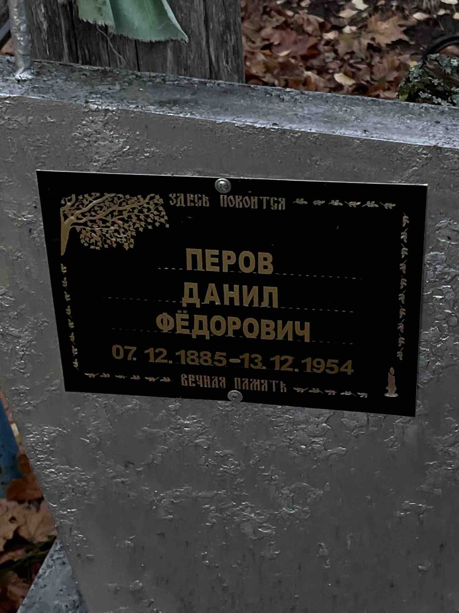 Перов Данил Фëдорович