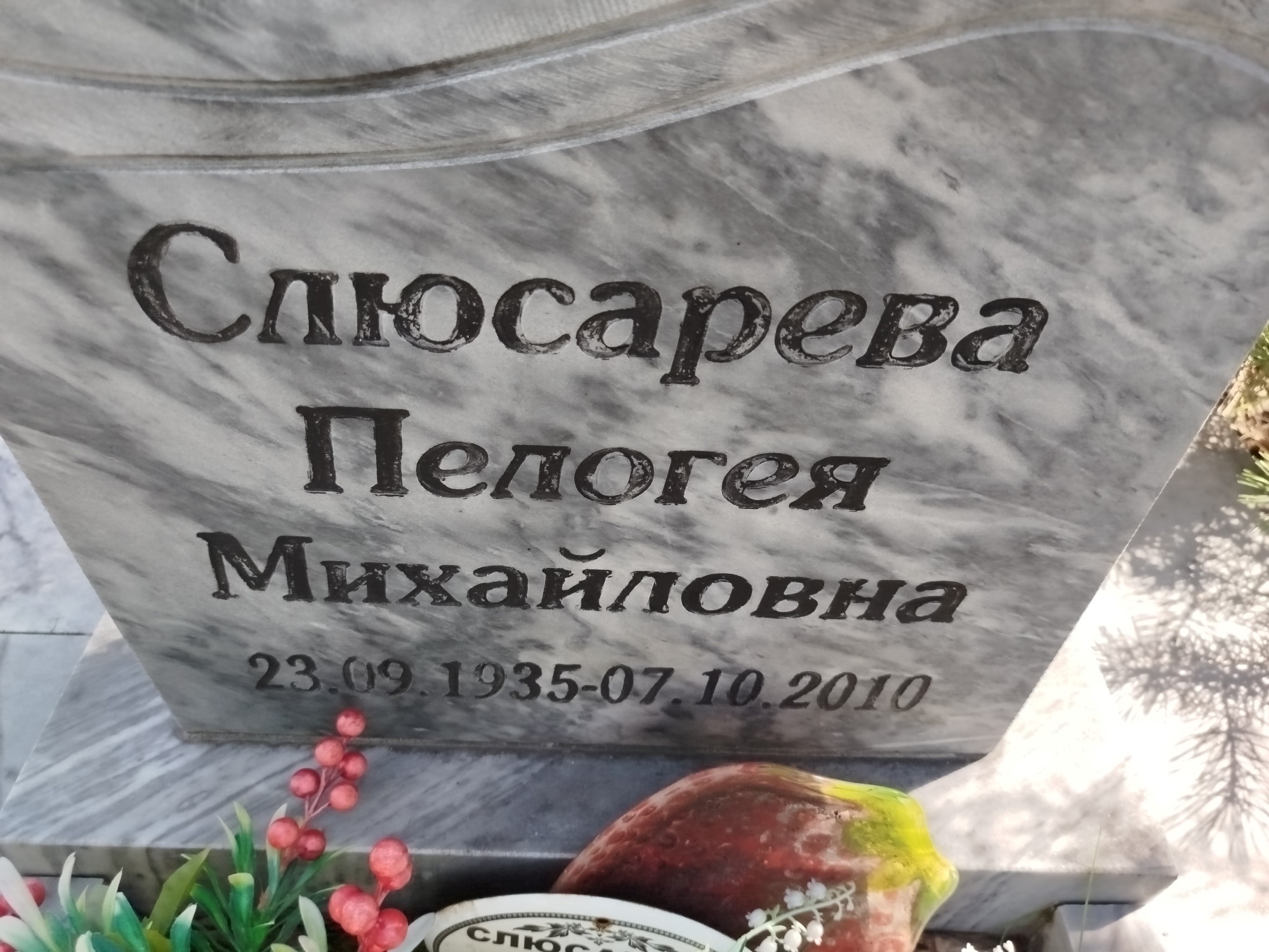 Слюсарева Пелогея Михайловна