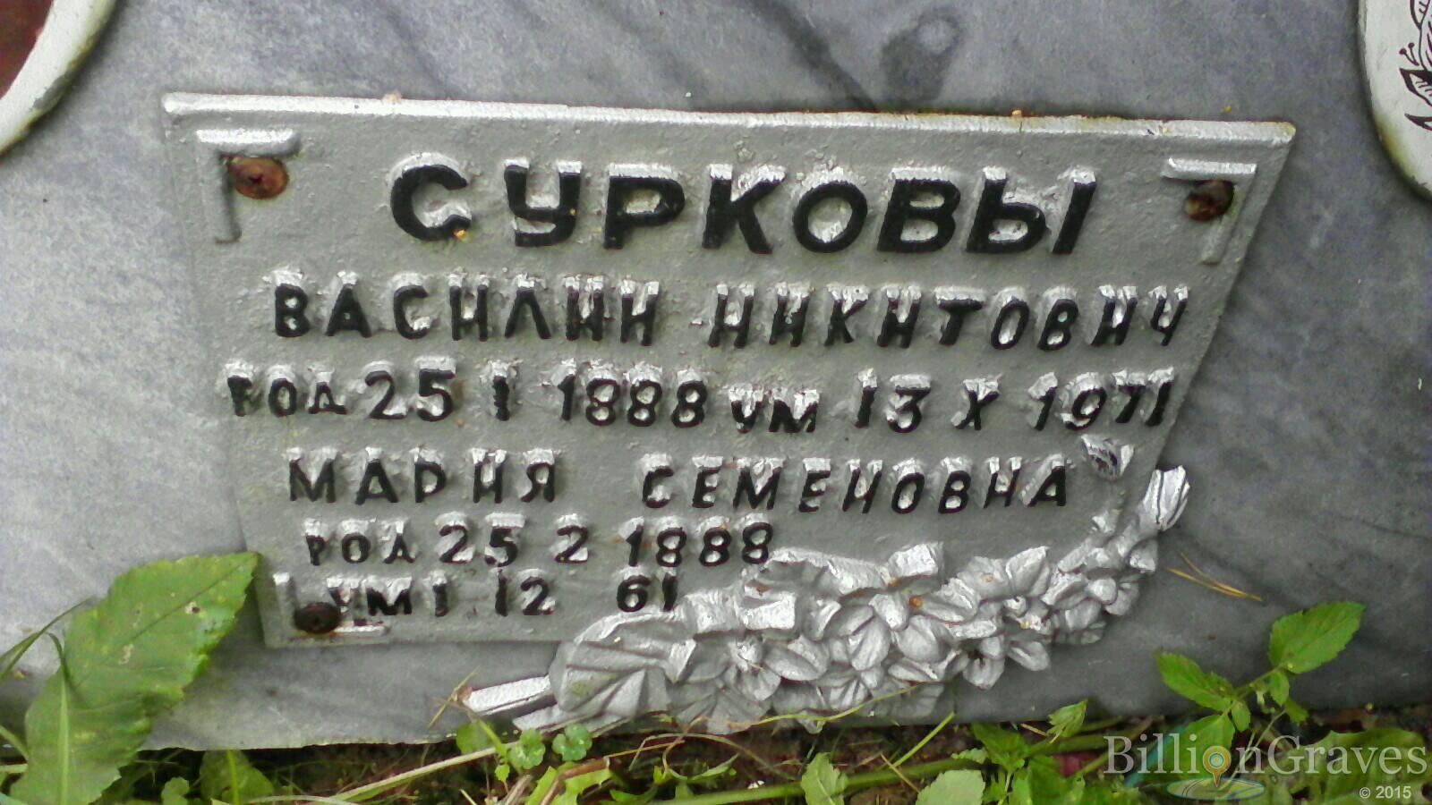 Сурков Василий Никитович