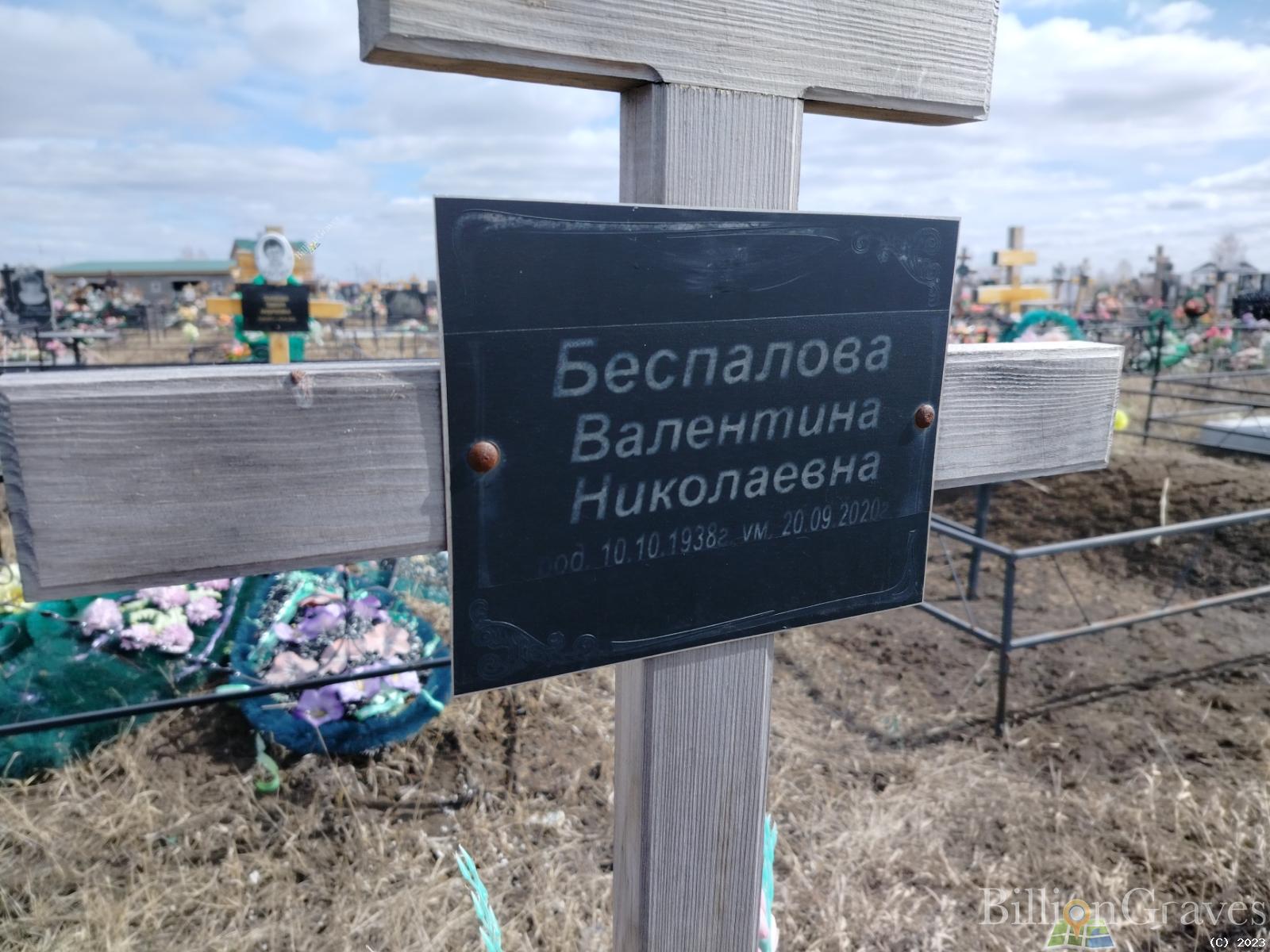 Беспалова Валентина Николаевна