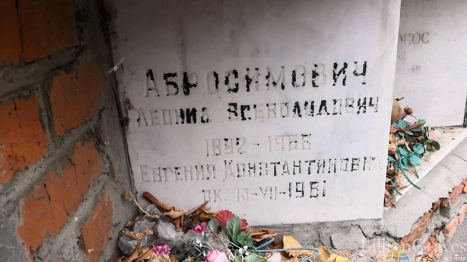 Абросимович Евгения Константиновна