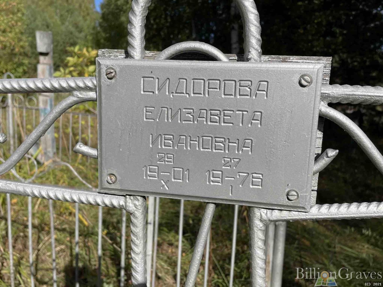 Сидорова Елизавета Ивановна