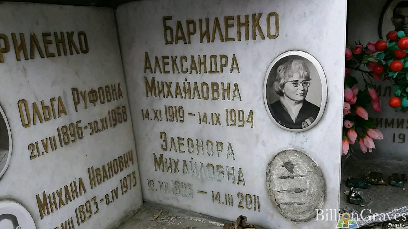 Бариленко Александра Михайловна