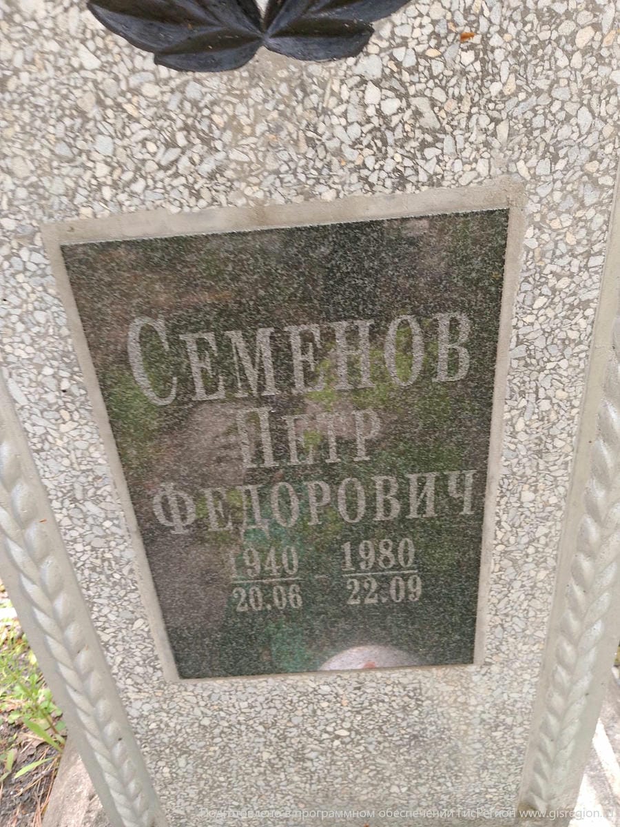 Семенов Петр Федорович