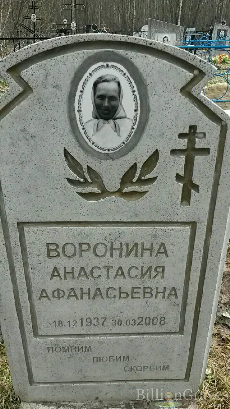 Воронина Анастасия афанасьевна