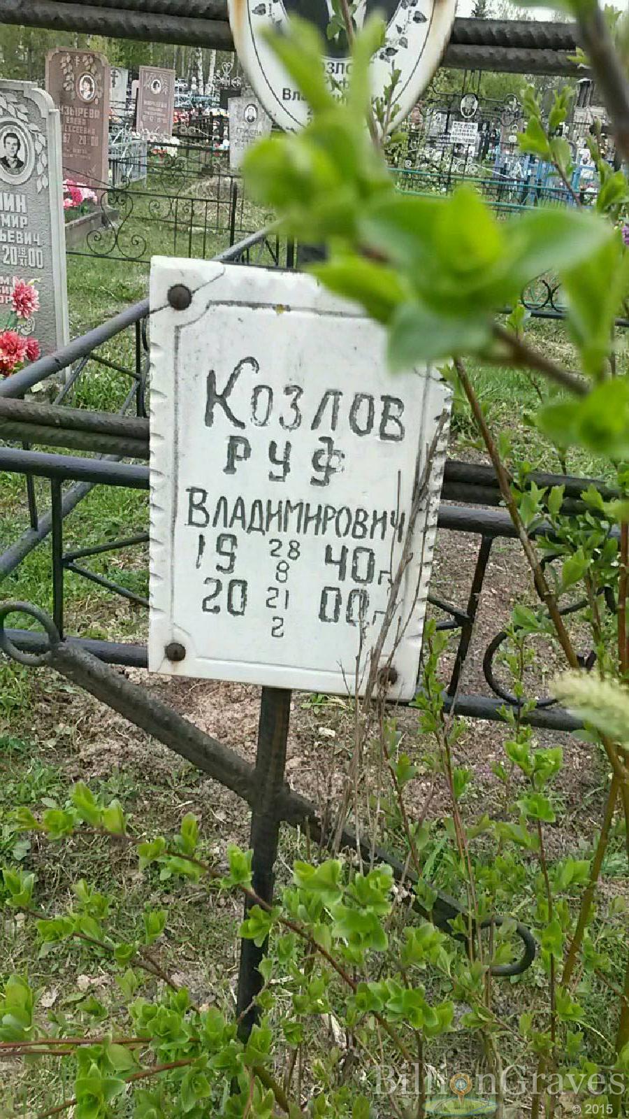 козлов руф владимирович