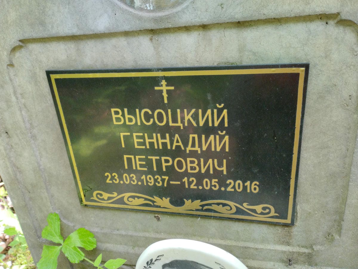 Высоцкий Геннадий Петрович
