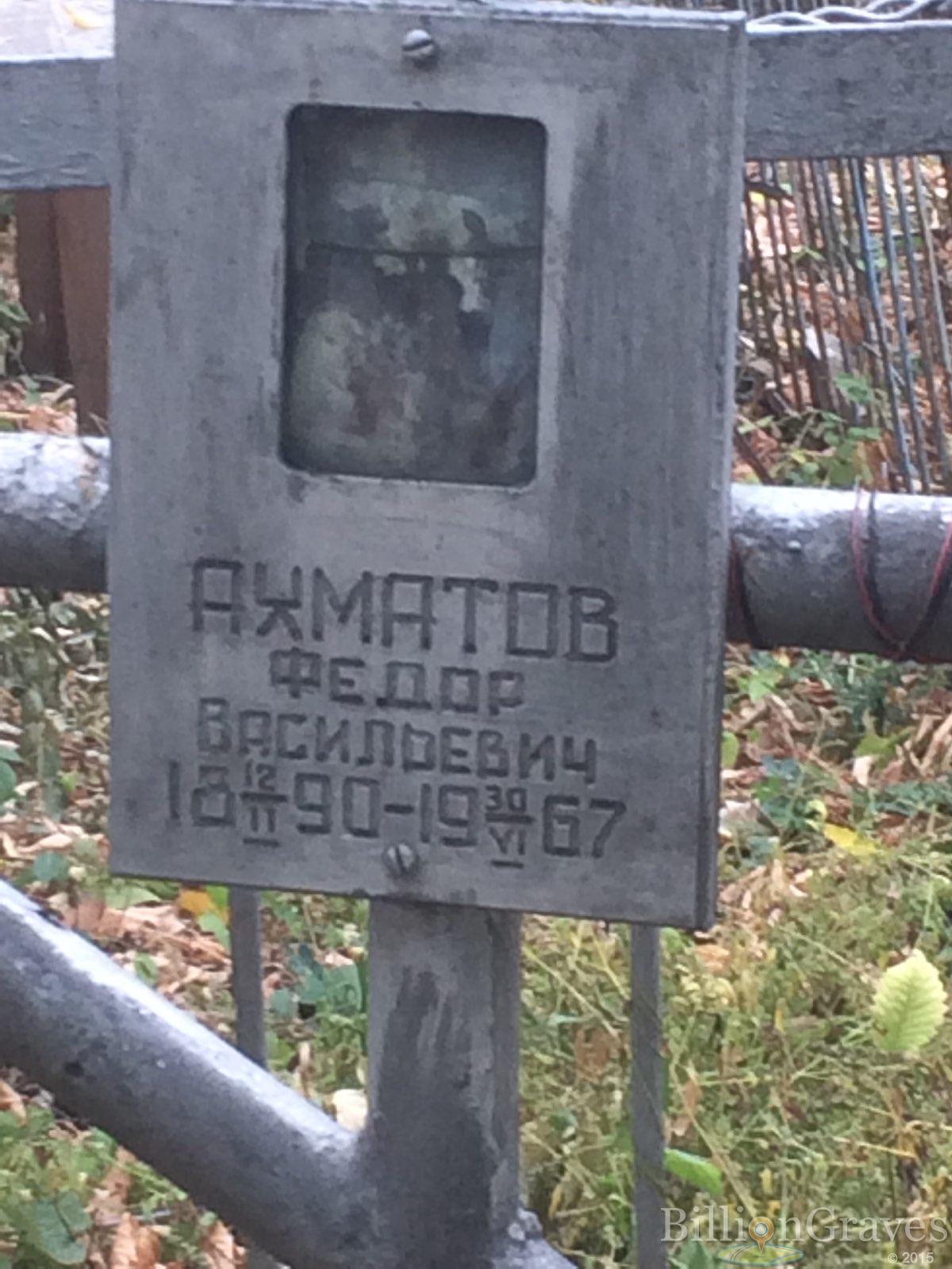 Ахматов Федор Васильевич
