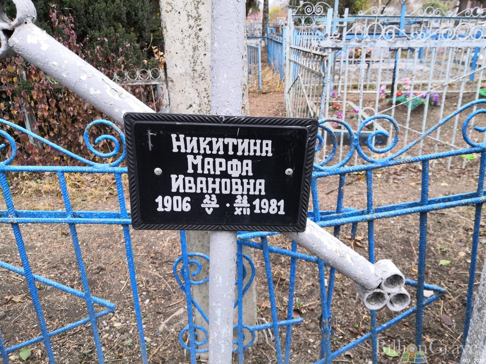 Никитина Марфа Ивановна