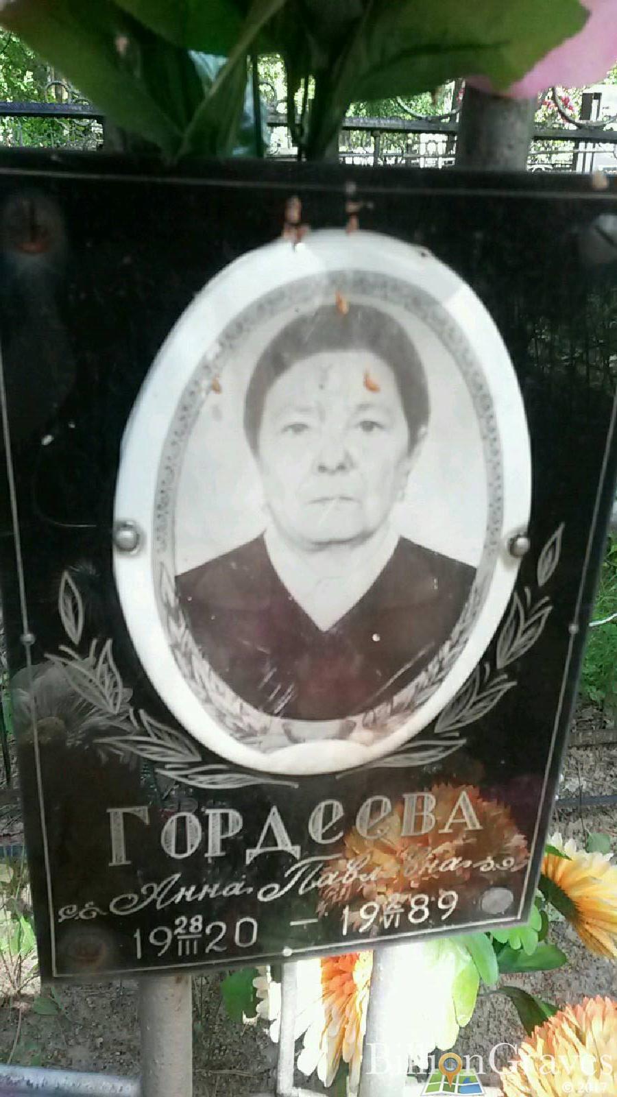 Гордеева Анна Павловна