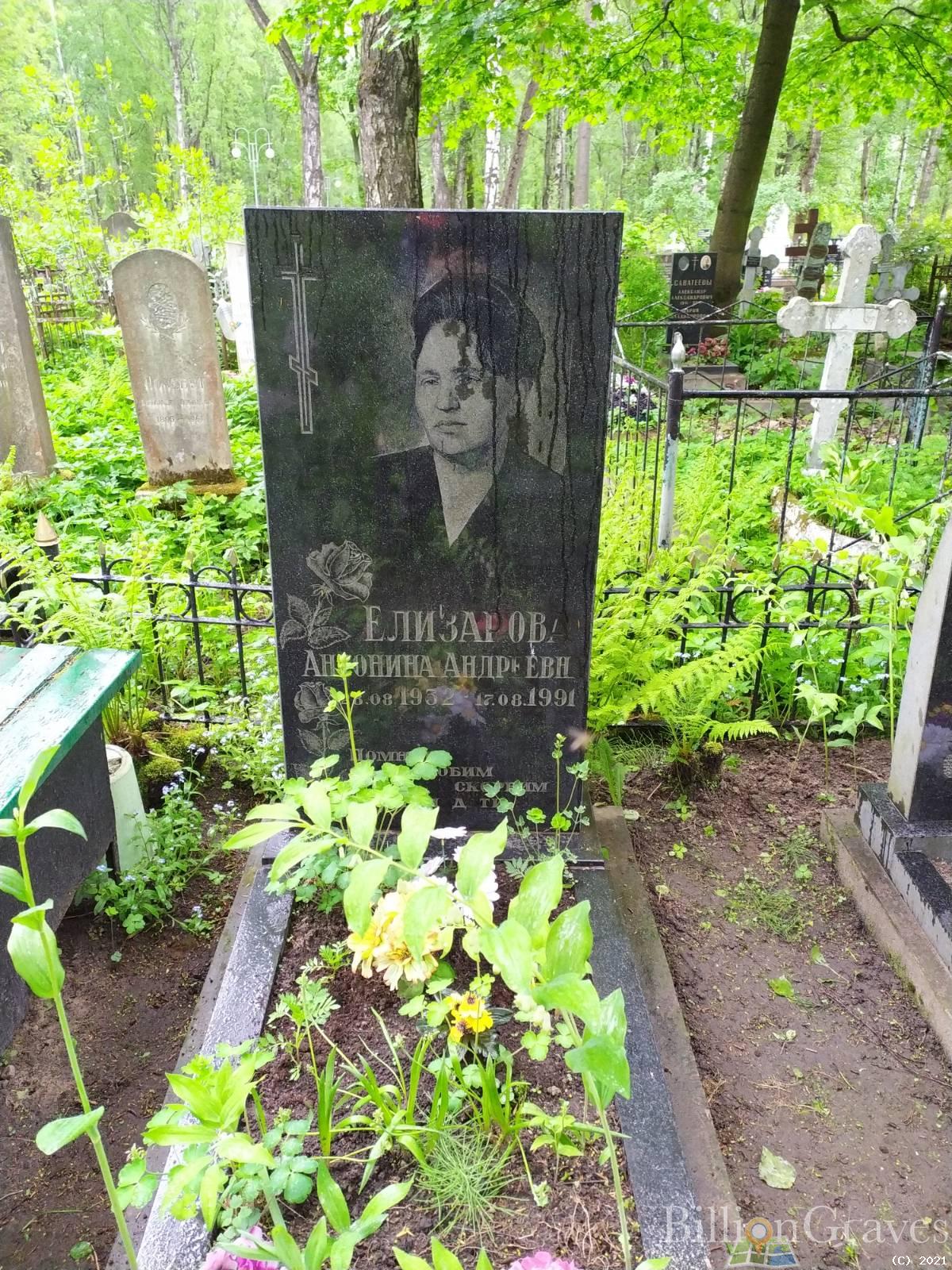 Елизарова Антонина Андреевна