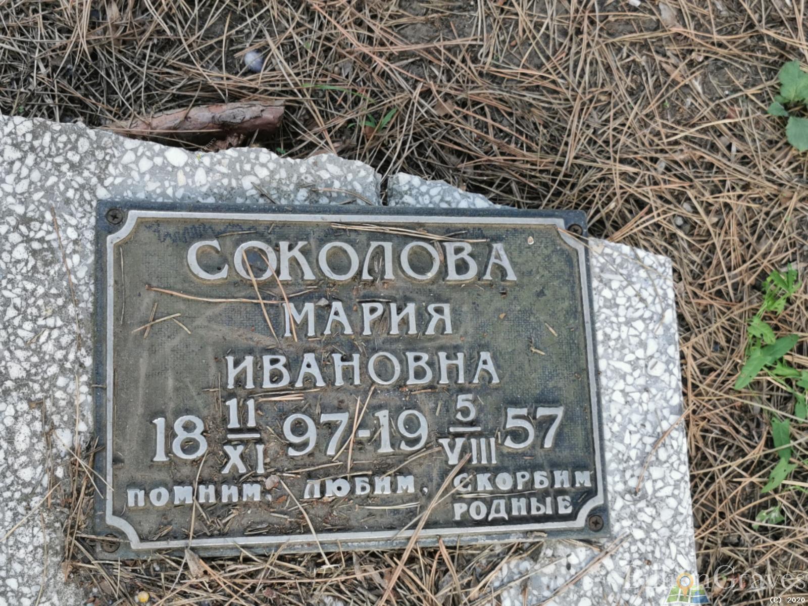 Соколова Мария Ивановна