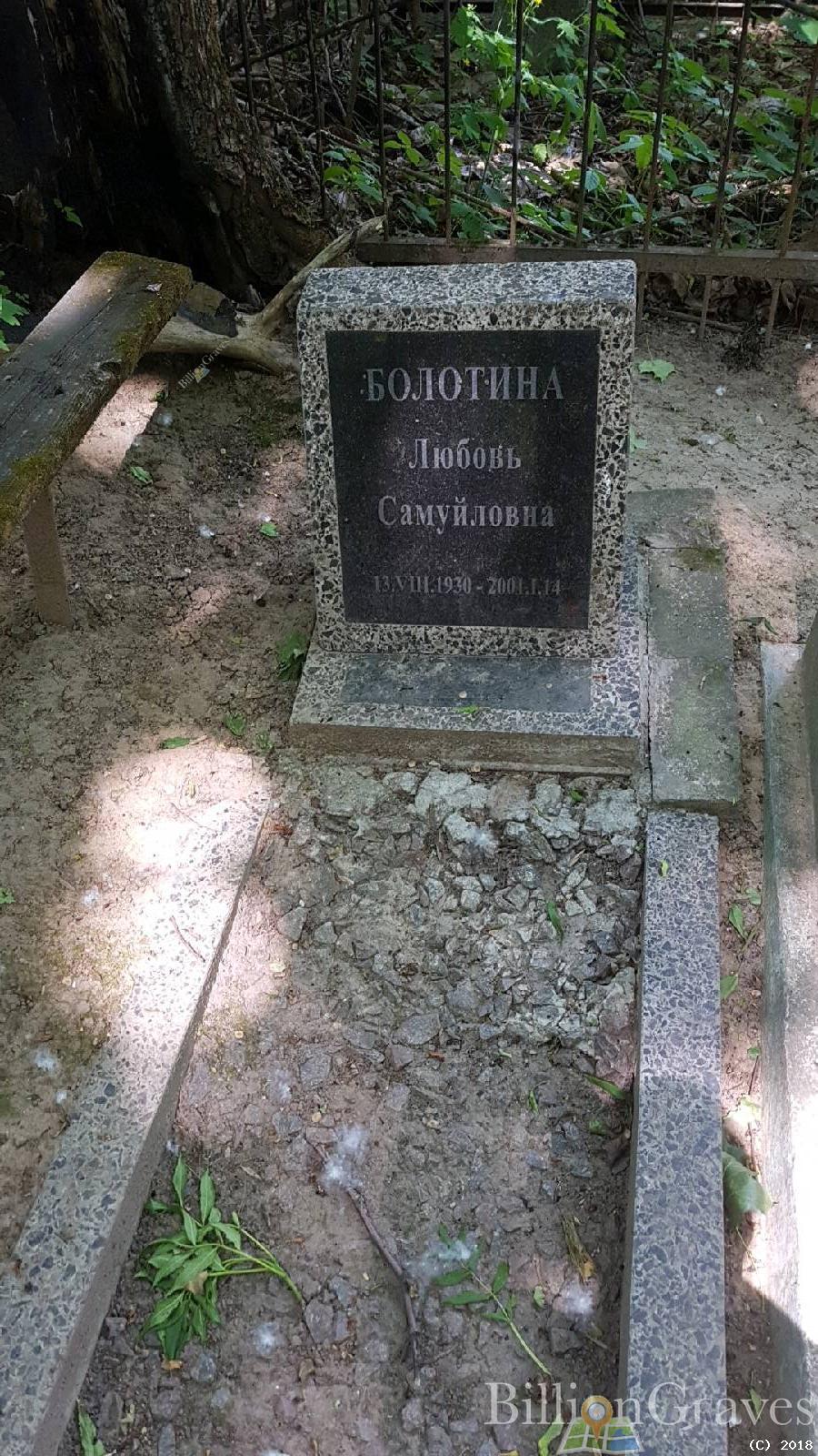 Болотина Любовь Самуйловна