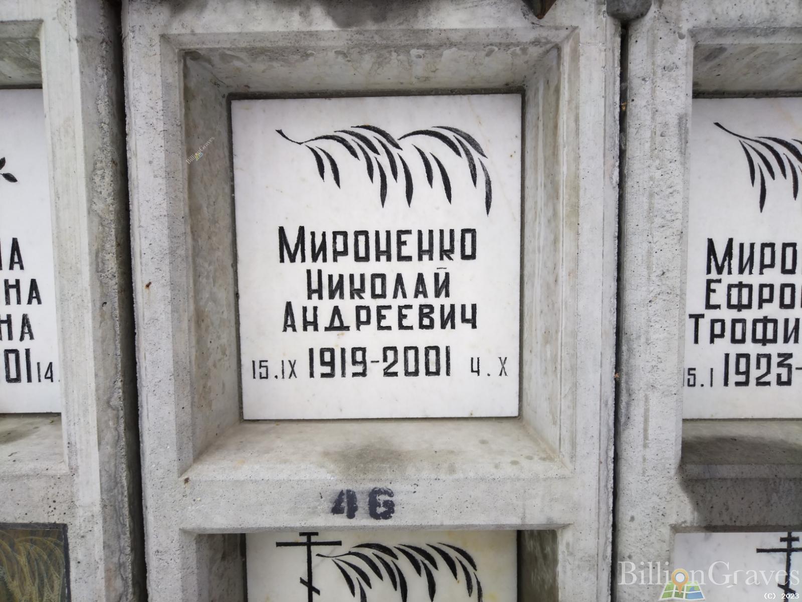 Мироненко Николай Андреевич