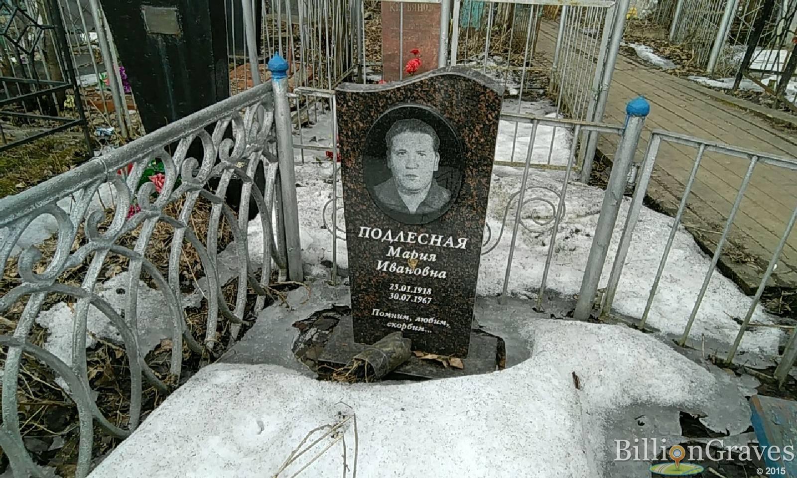 Подлесная Мария Ивановна