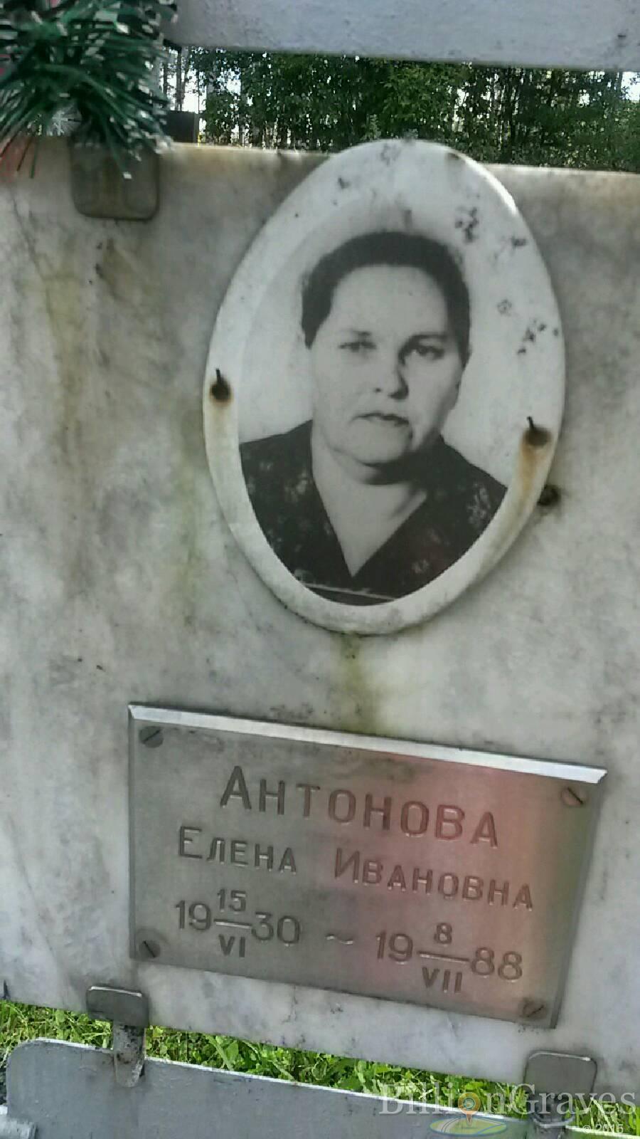 Антонова Елена Ивановна