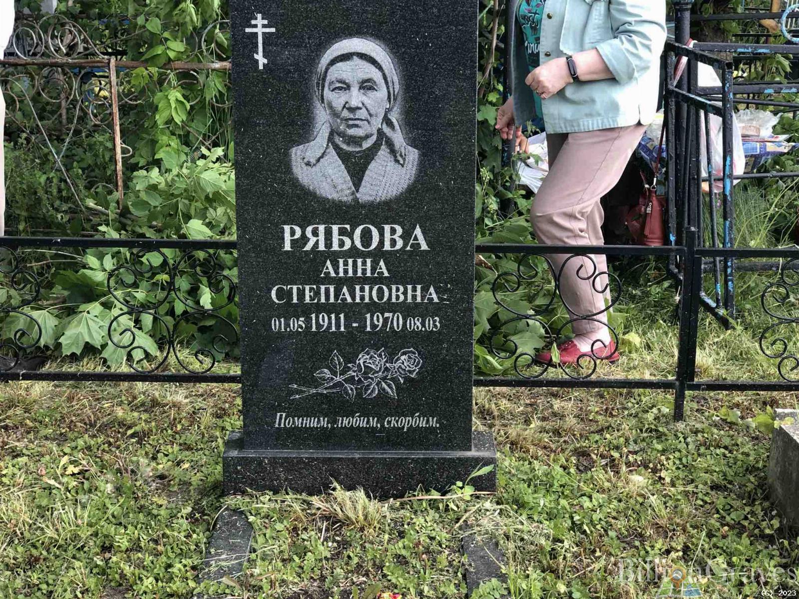Рябова Анна Степановна