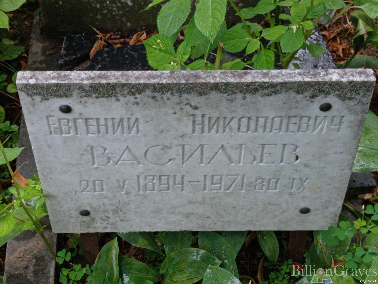 Васильев Евгений Николаевич