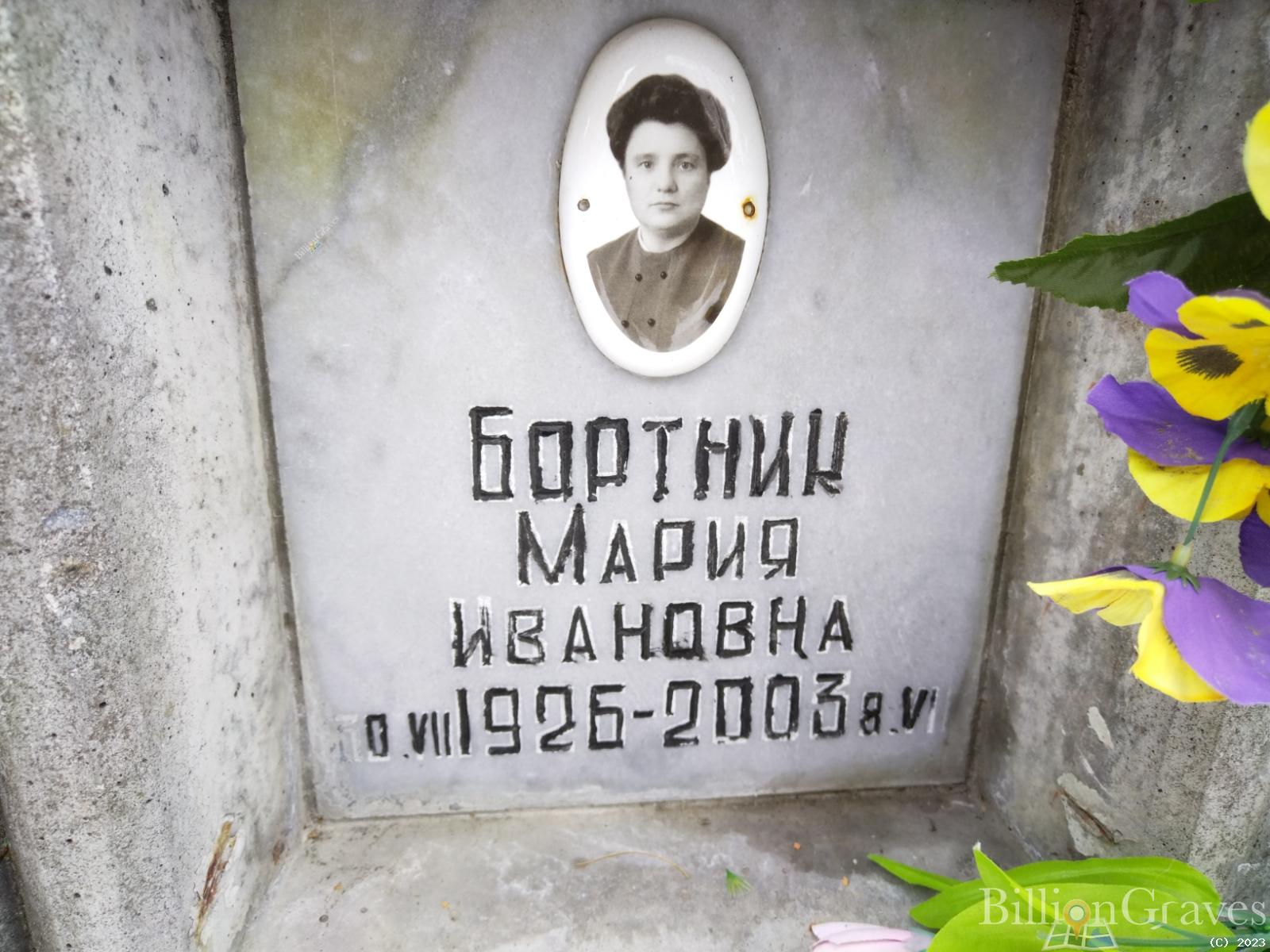 Бортник Мария Ивановна